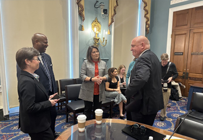 NRLA members talking with Rep Glenn Thompson